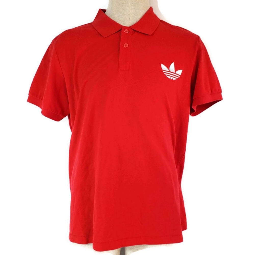 Adidas Vintage Knit Polo Red Originals